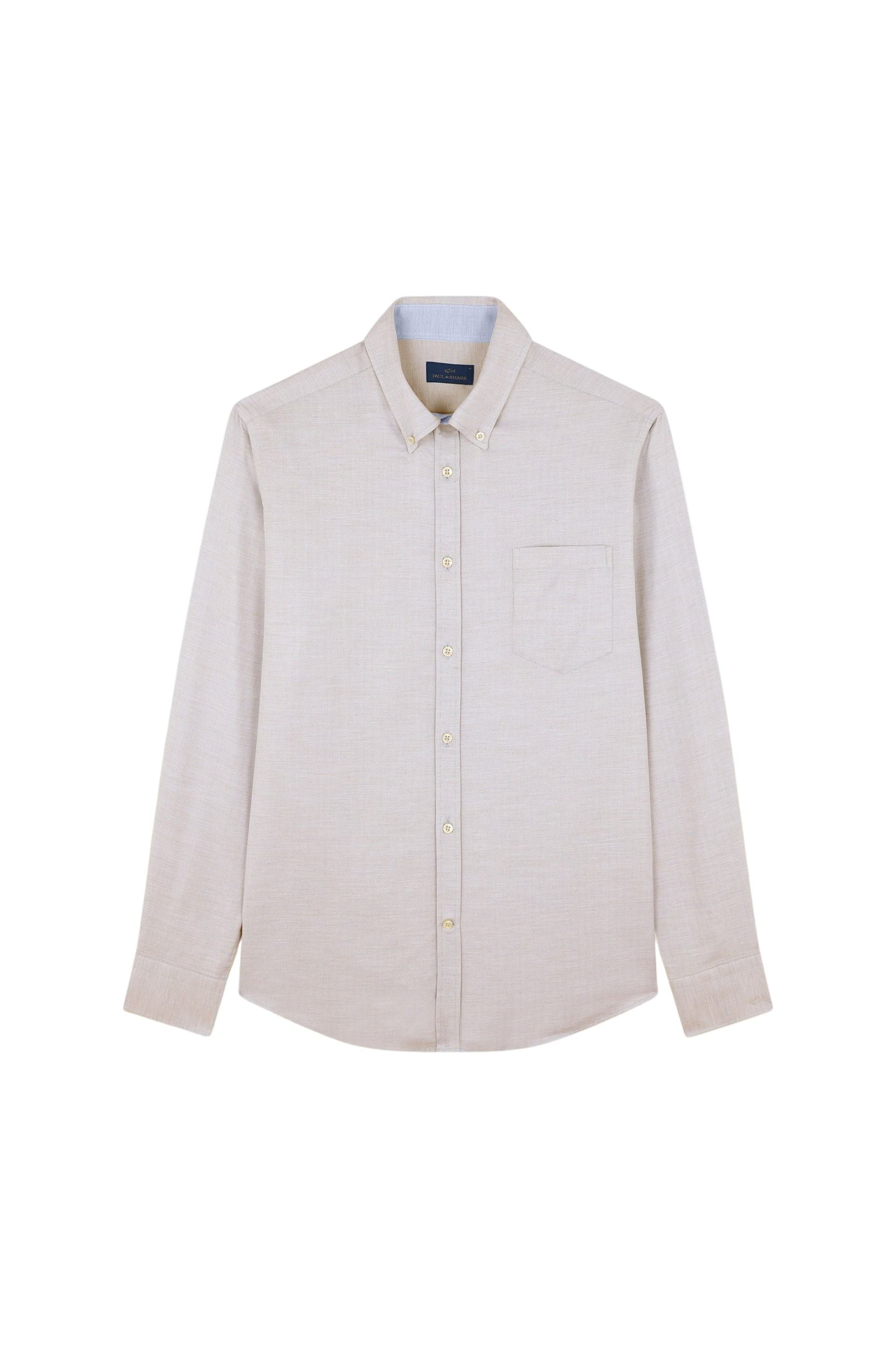 Chemise à poche - Beige Spigato