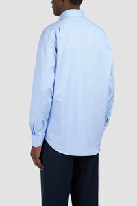 Chemise à boutons et poche - Bleu clair