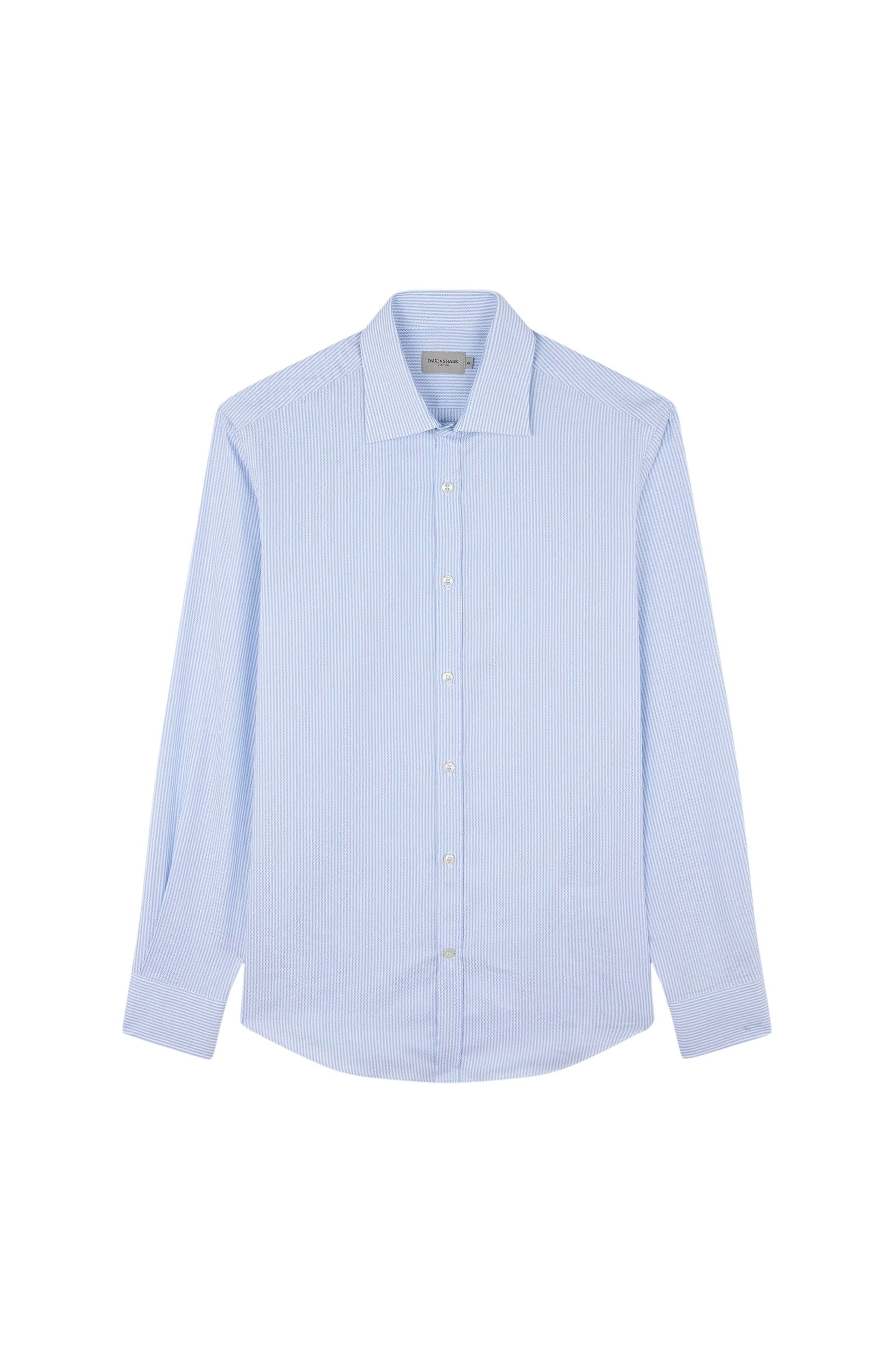 Chemise à rayures fines - Bianco Righe Azzurre