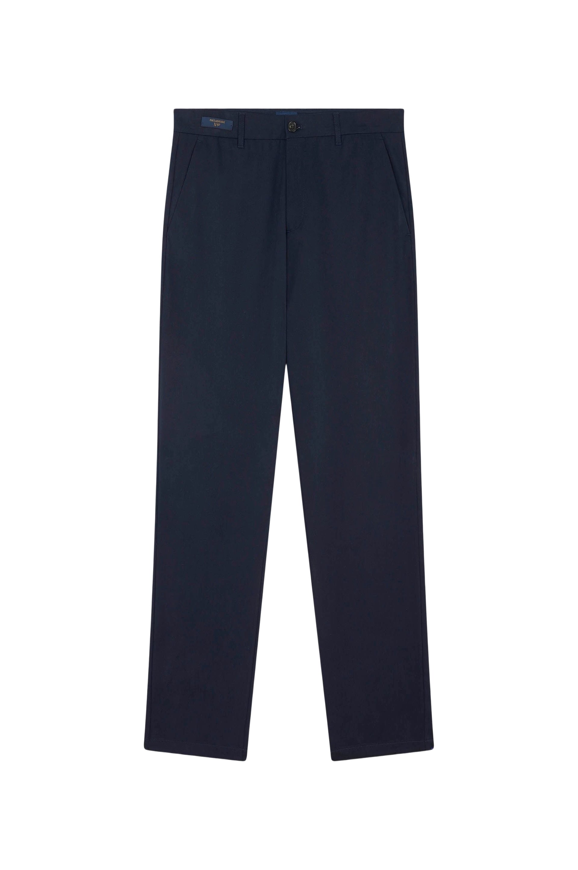 Straight-leg button-up trousers - Dark blue