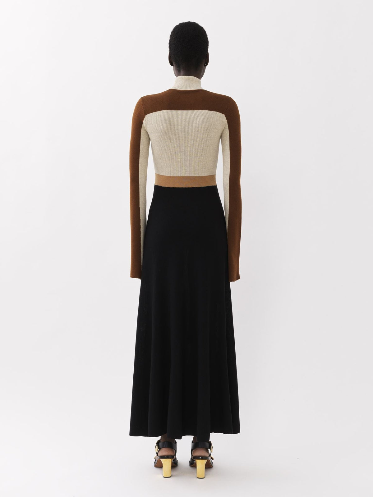 Multicolor Brown DRESS - Multicolor Brown