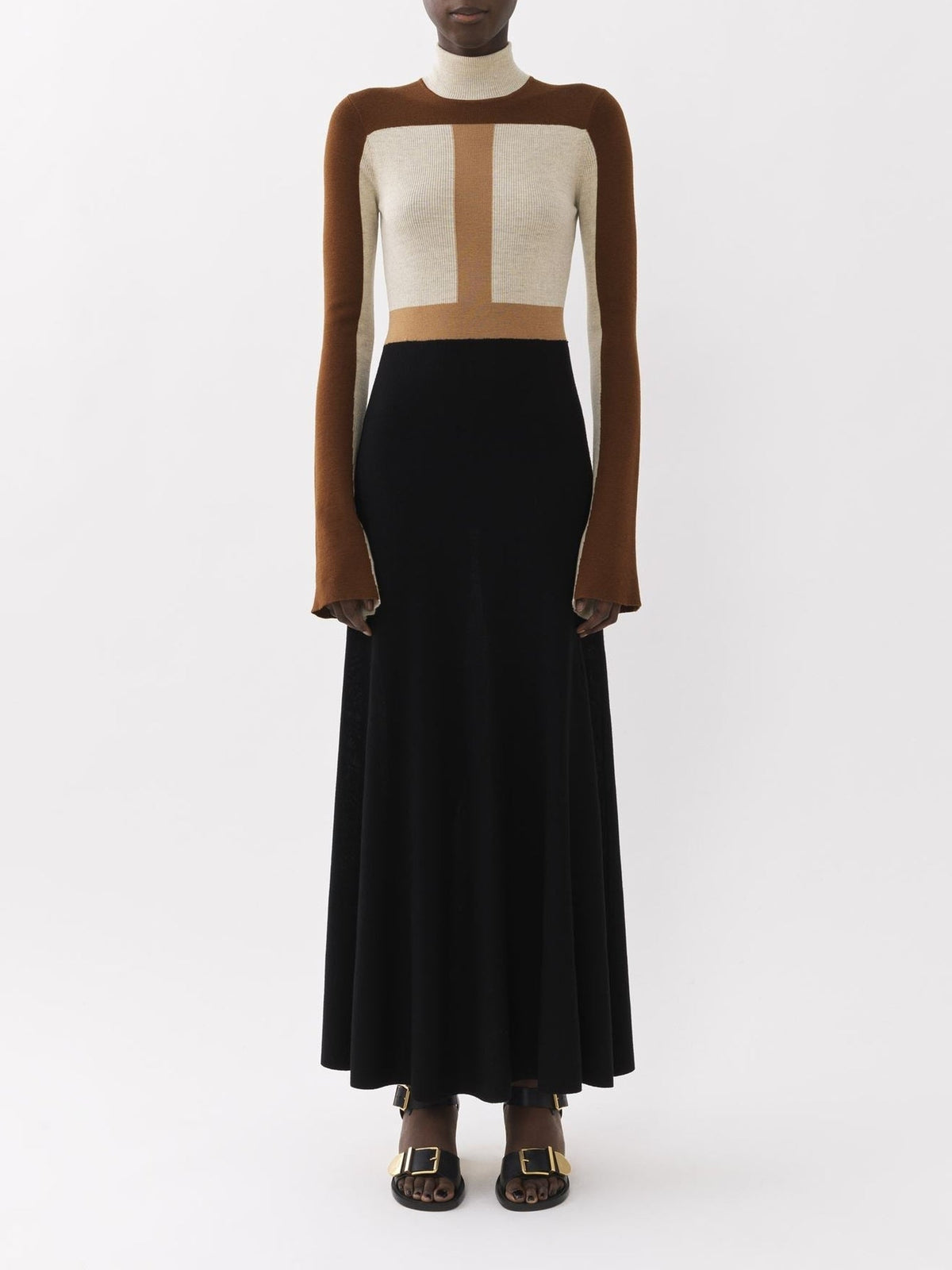 Multicolor Brown DRESS - Multicolor Brown