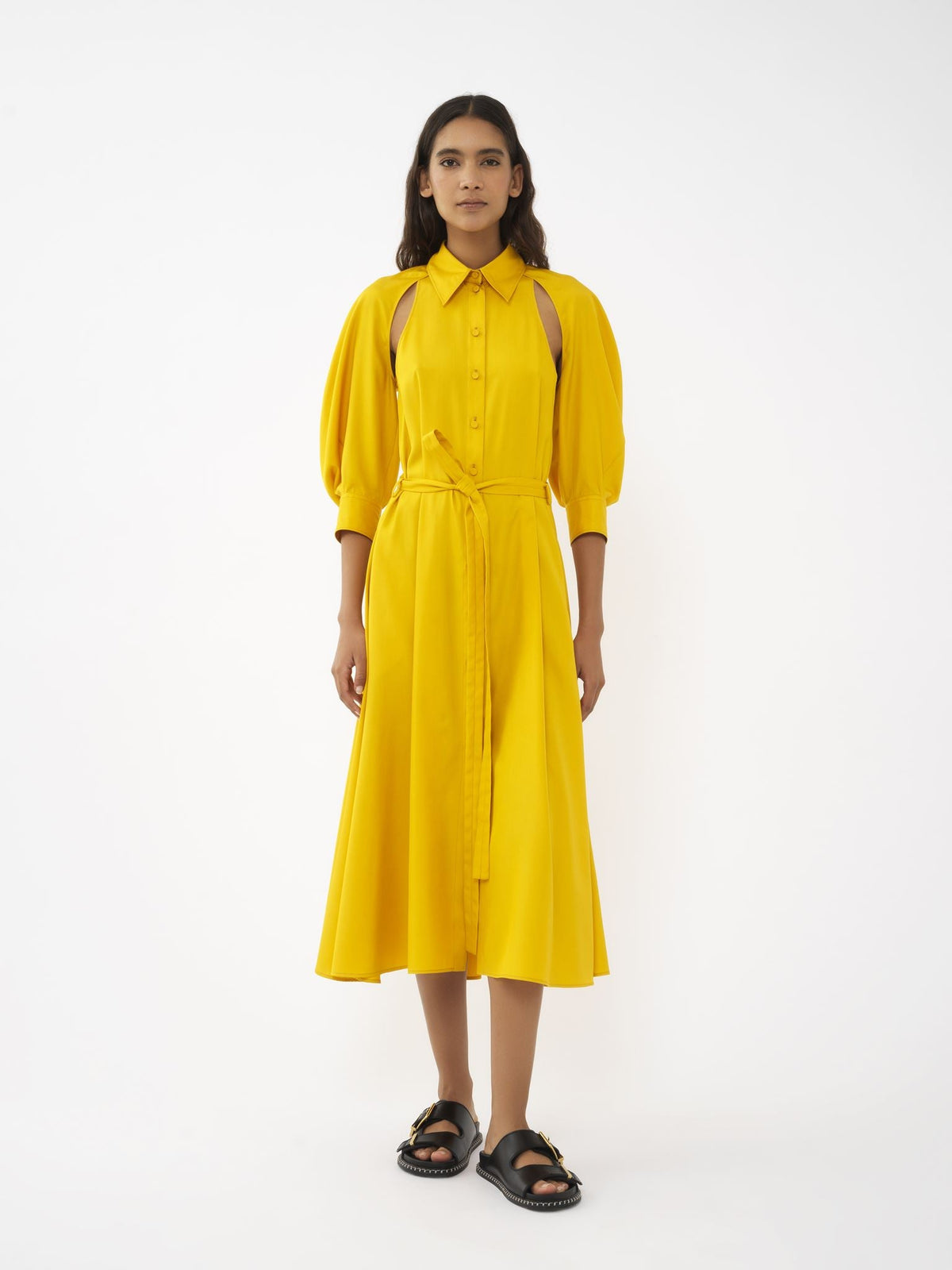 BASEPLUS_Dark Ochre DRESS - Dark Ochre