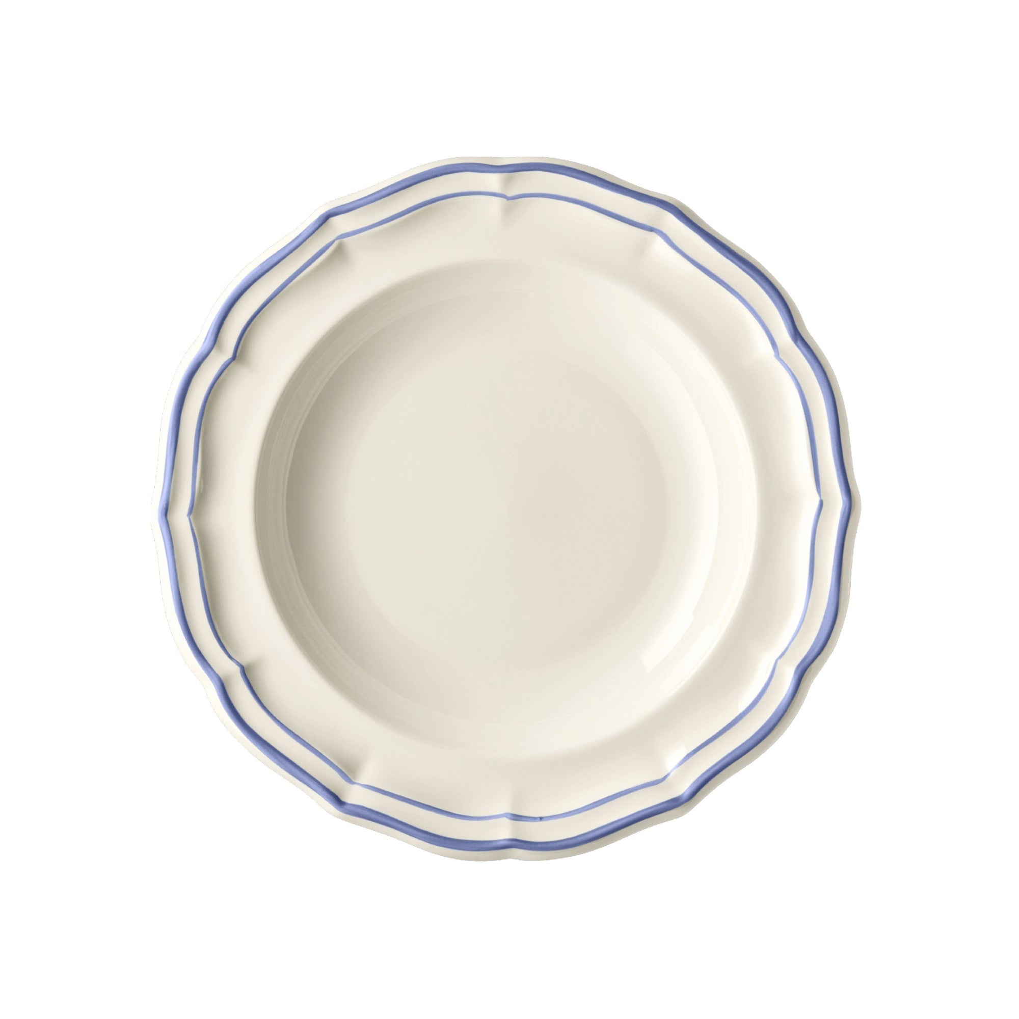 Set de 4 Assiettes creuses Filet - Bleu