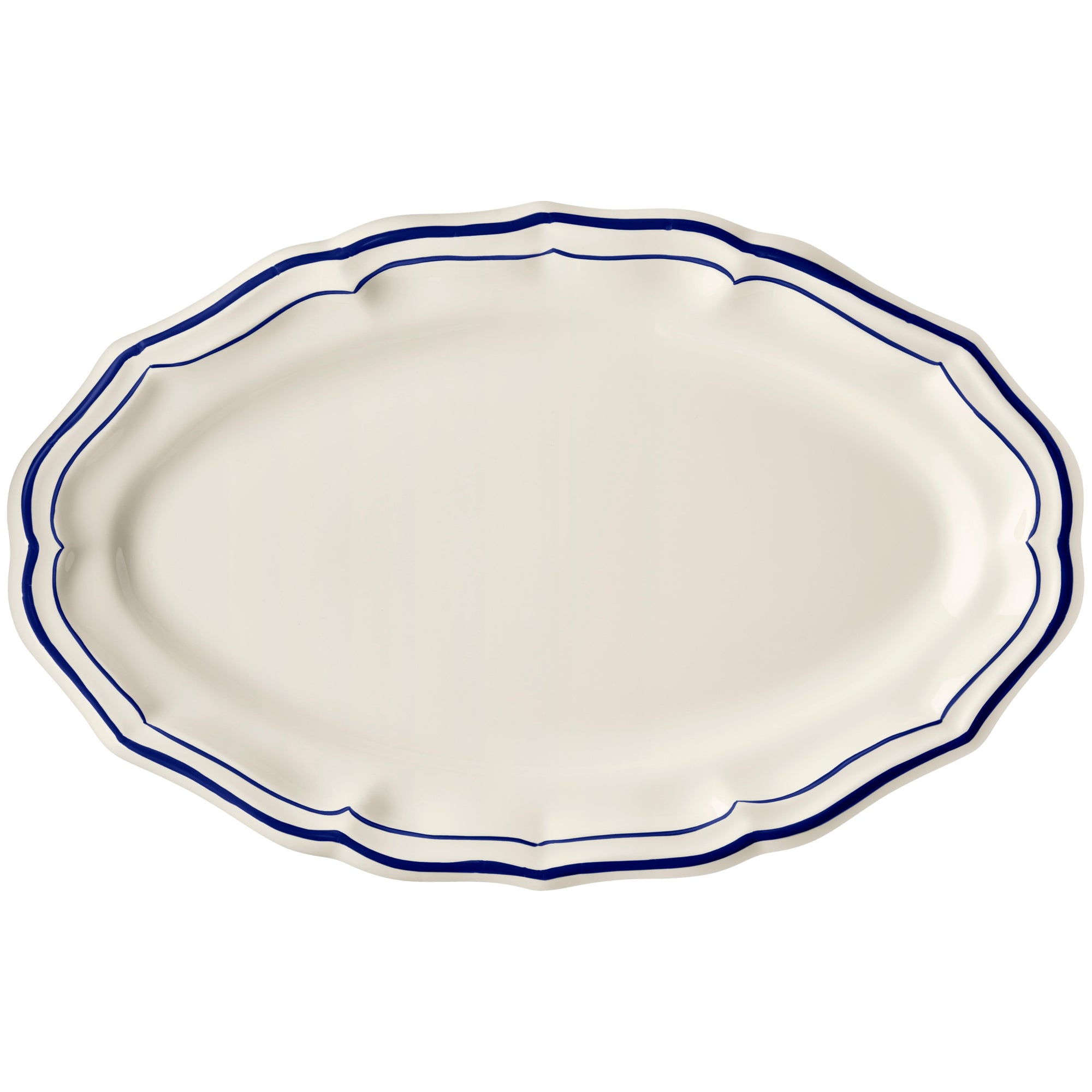 Oval platter n°2 Filet - Cobalt