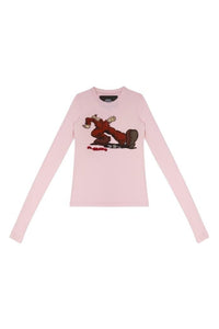 1 / DJV /0€ /0qty-0 /ST 0% /4 TROCA 156€   T-shirt truckin avec perles ls - Light Pink