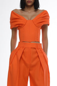 Bustier en laine - Vibrant Orange