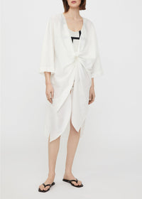 Blouse longue à nœuds brodé - Tofu