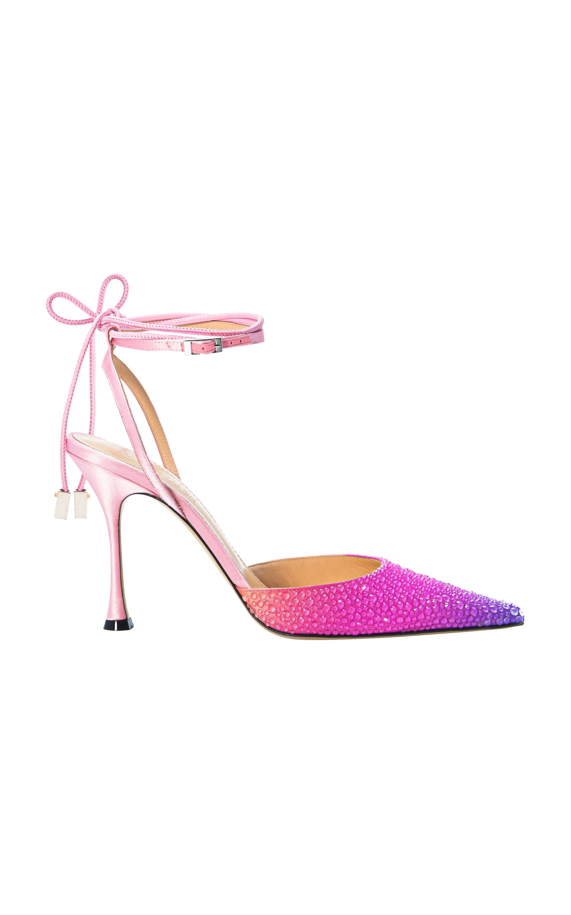 Galactic 100 strappy pumps with rhinestone embellishments - Galactic Pink
