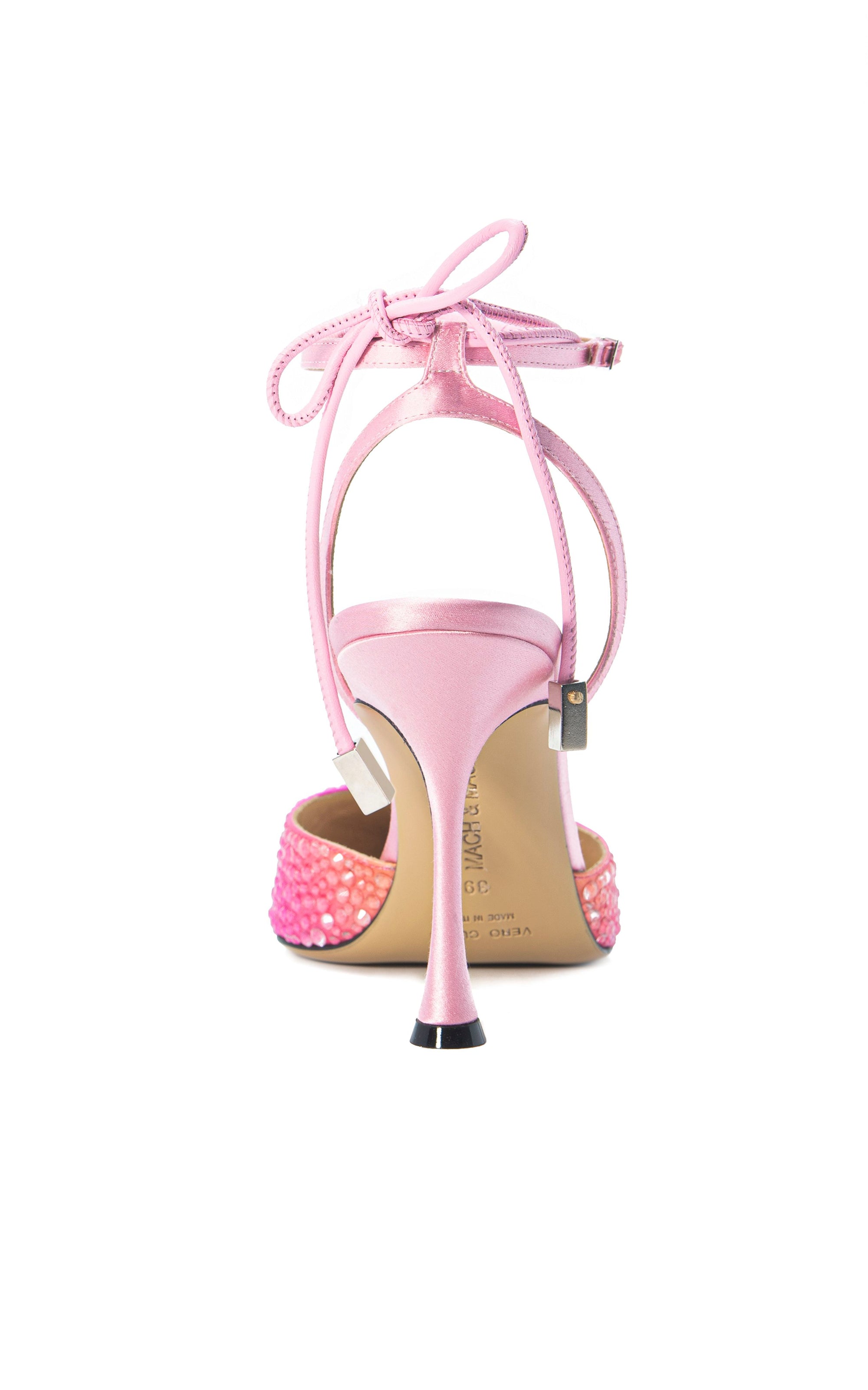 Galactic 100 strappy pumps with rhinestone embellishments - Galactic Pink