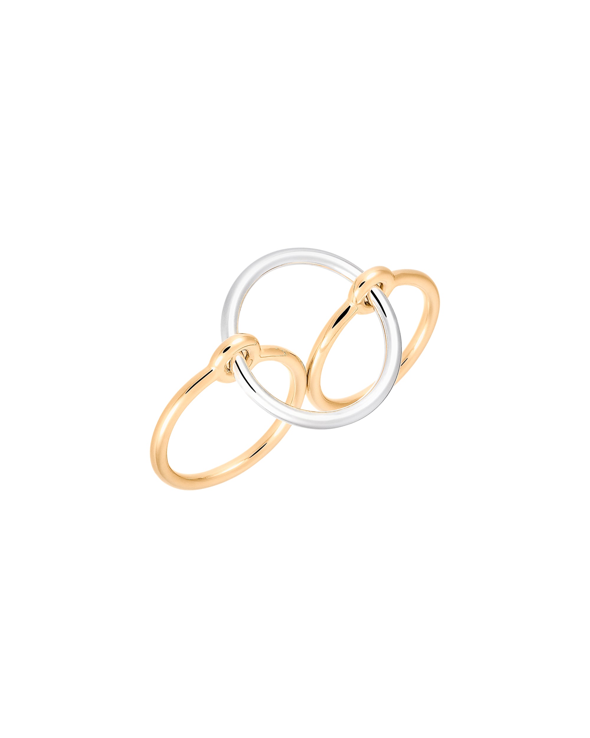 Bague Three Lovers en vermeil & argent - Or & argent