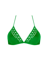 Haut de bikini triangle Ajourage Couture - Ajourage Vert