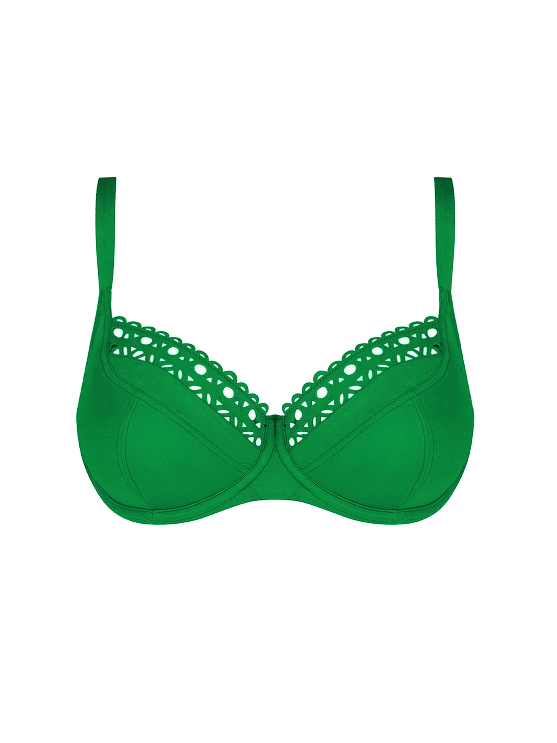 Haut de bikini balconnet Ajourage Couture - Ajourage Vert