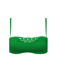 Haut de bikini bandeau Ajourage Couture - Ajourage Vert