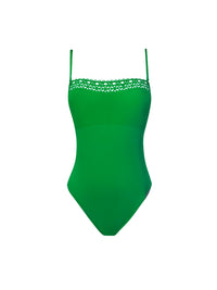 Maillot une pièce Ajourage Couture - Ajourage Vert