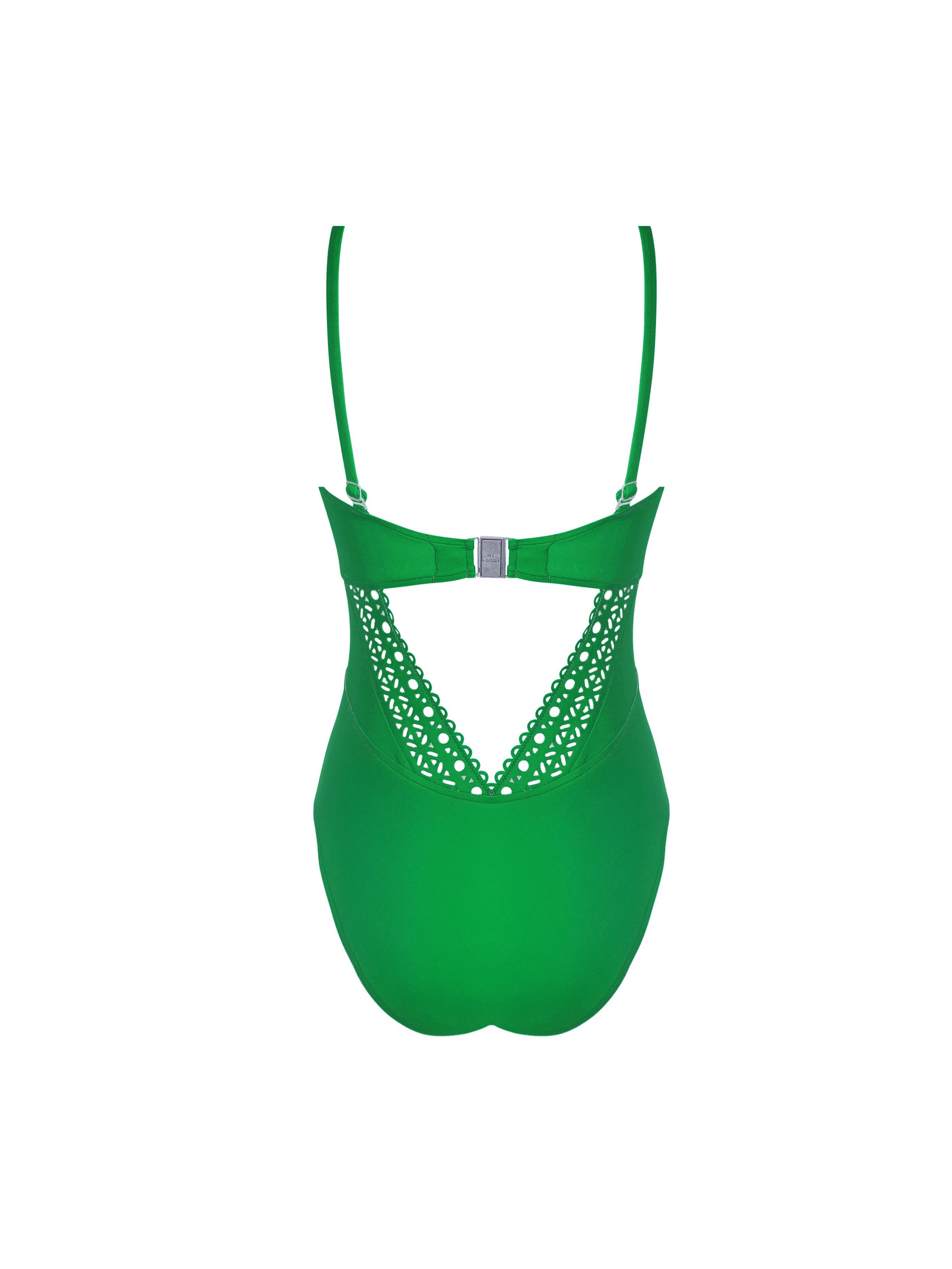 Maillot une pièce Ajourage Couture - Ajourage Vert
