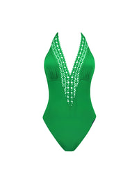 Ajourage Couture one-piece jersey - Ajourage Green