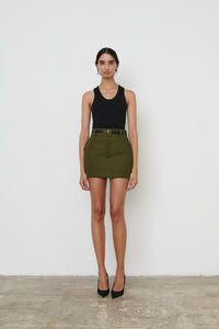 Drill Mini Skirt - Military