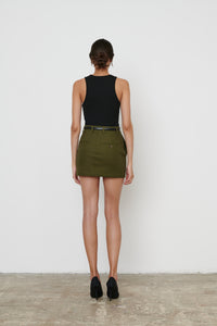 Drill Mini Skirt - Military
