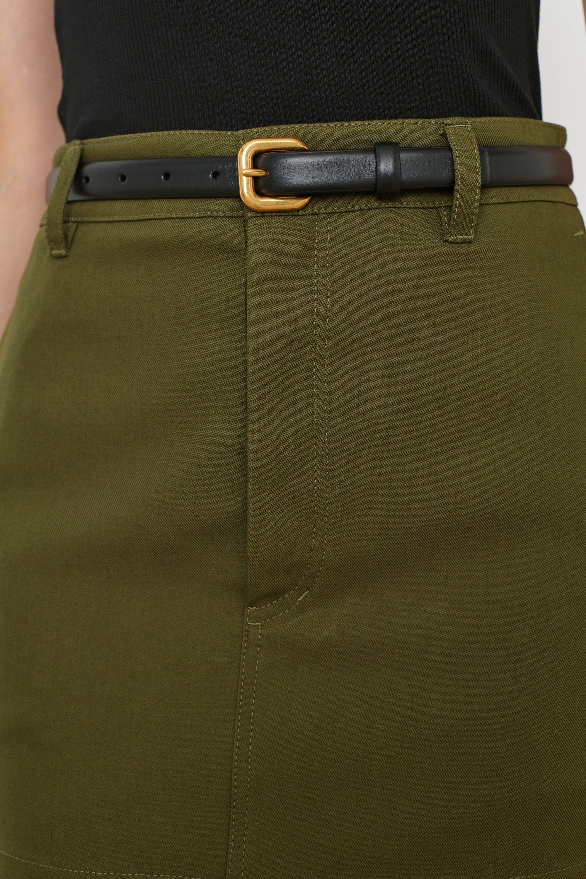 Drill Mini Skirt - Military