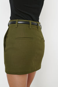 Drill Mini Skirt - Military