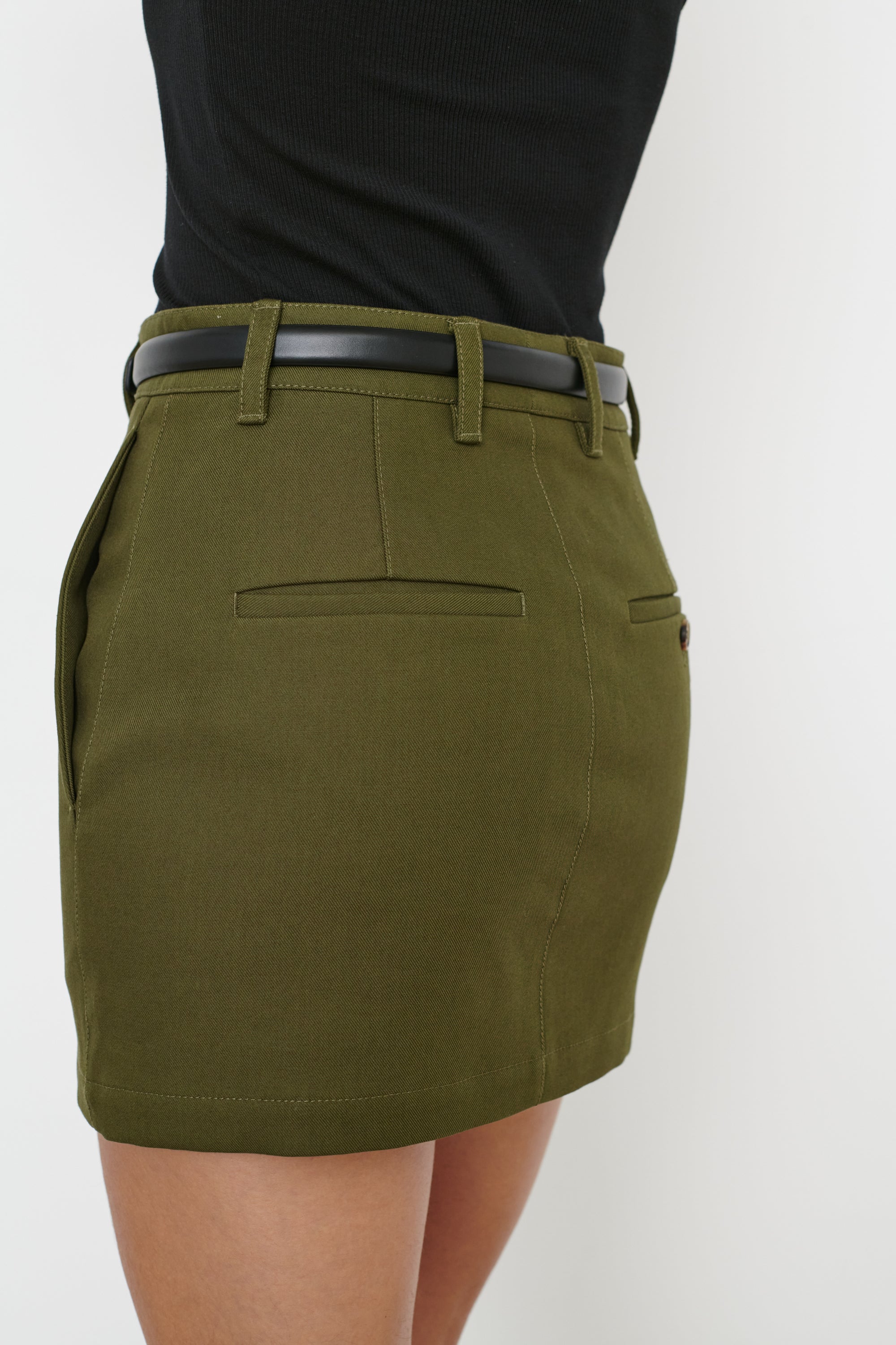 Drill Mini Skirt - Military