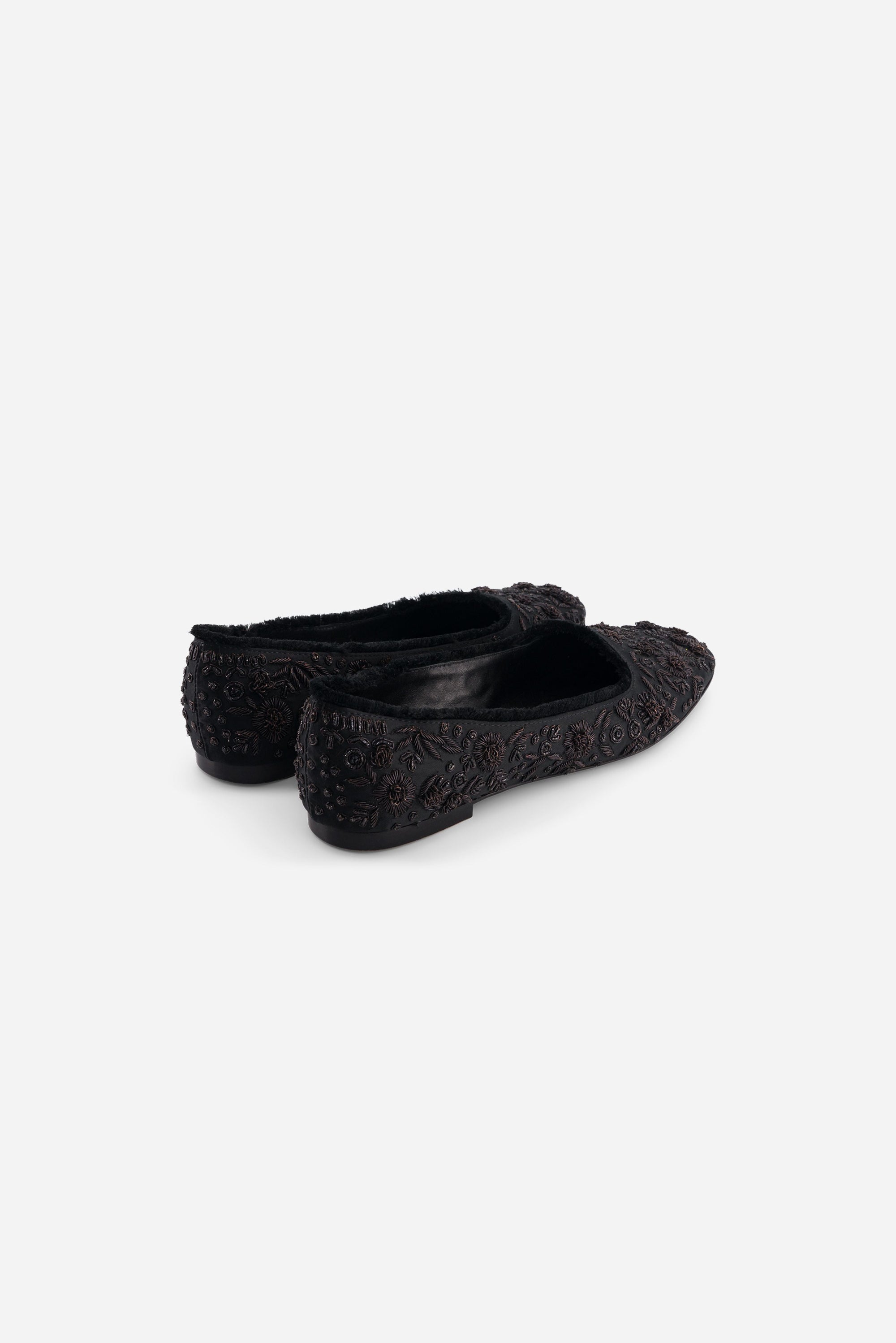 Ballerines Opera brodées - Black