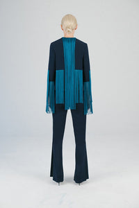 Vesper Fringe Jacket - Peacock