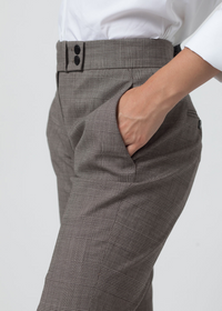 Pantalon prince de galles - Marron Foncé