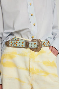 Ceinture Moona en cuir - Yellow