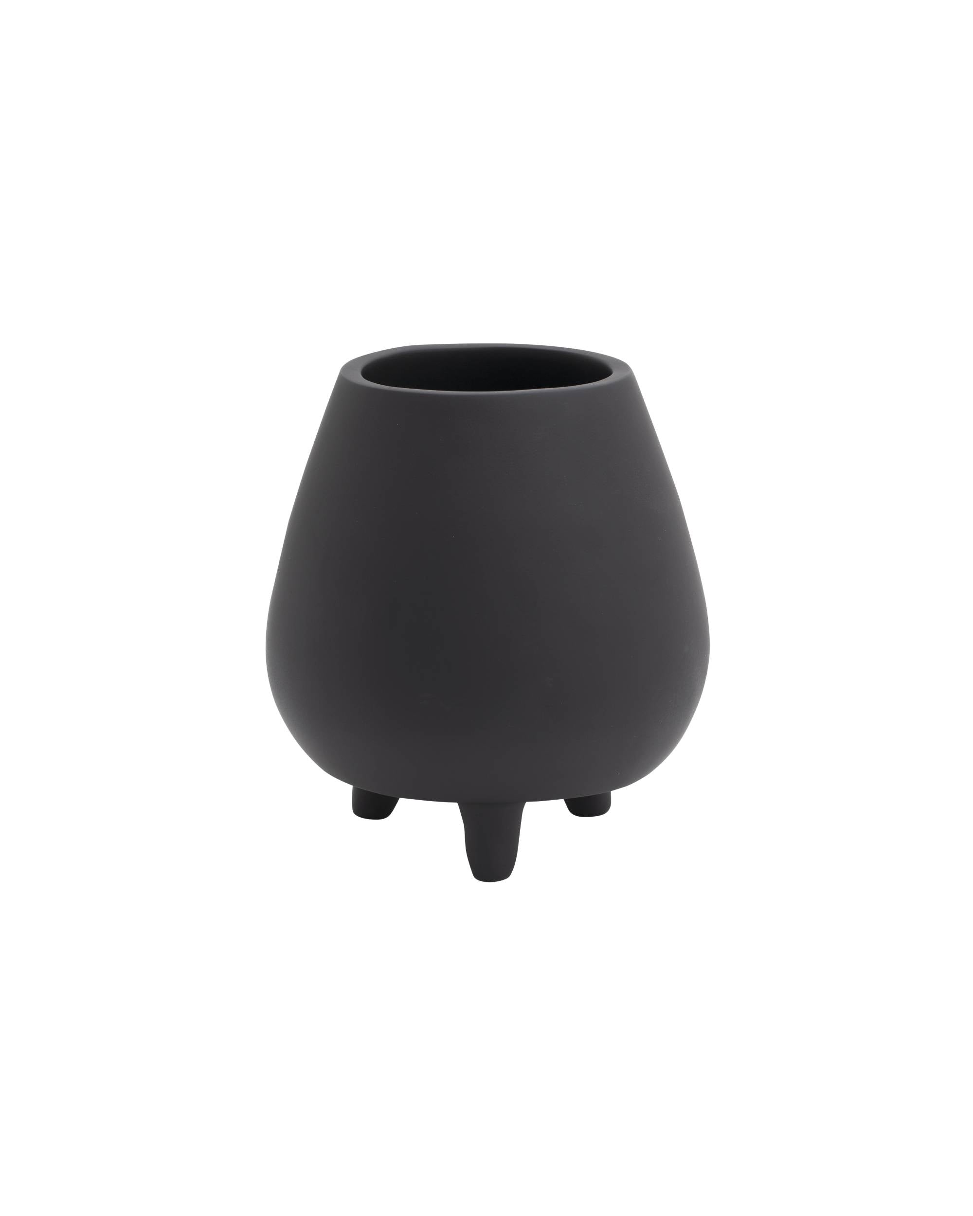 Vase Thébes en argile - Black