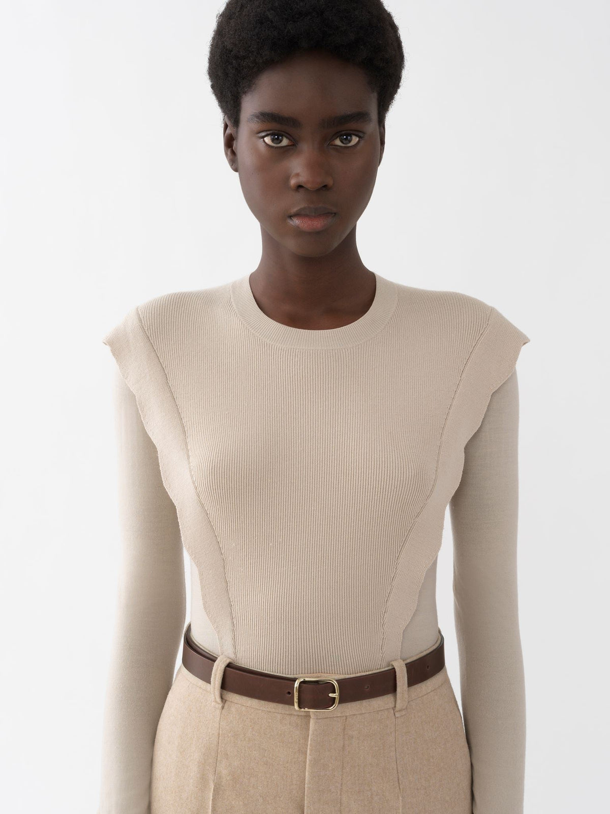BASEPLUS_Soften Brown PULLOVER - Soften Brown