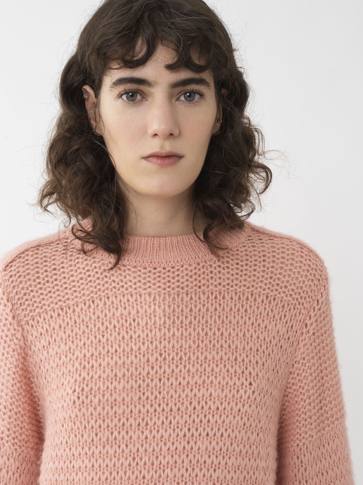 Pull court en laine - Muted Clay