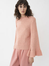 Pull court en laine - Muted Clay