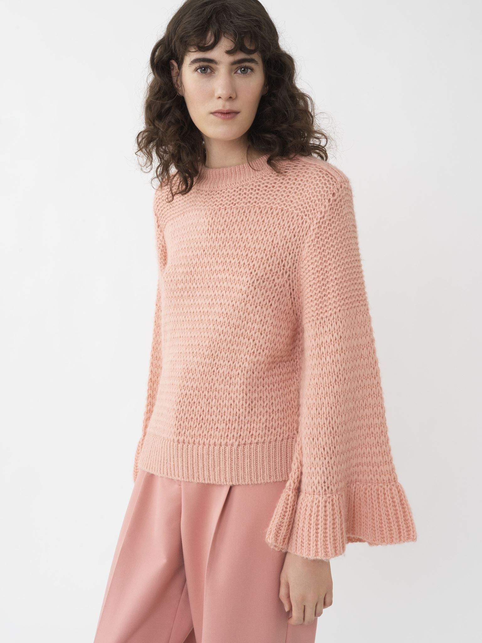 Pull court en laine - Muted Clay
