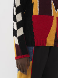 BASEPLUS_Multicolor Red PULLOVER - Multicolor Red