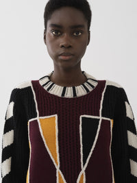 BASEPLUS_Multicolor Red PULLOVER - Multicolor Red