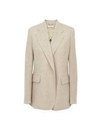 DÉJÀ VU 2pcs Veste blazer ouverte en laine - Sandy Khaki