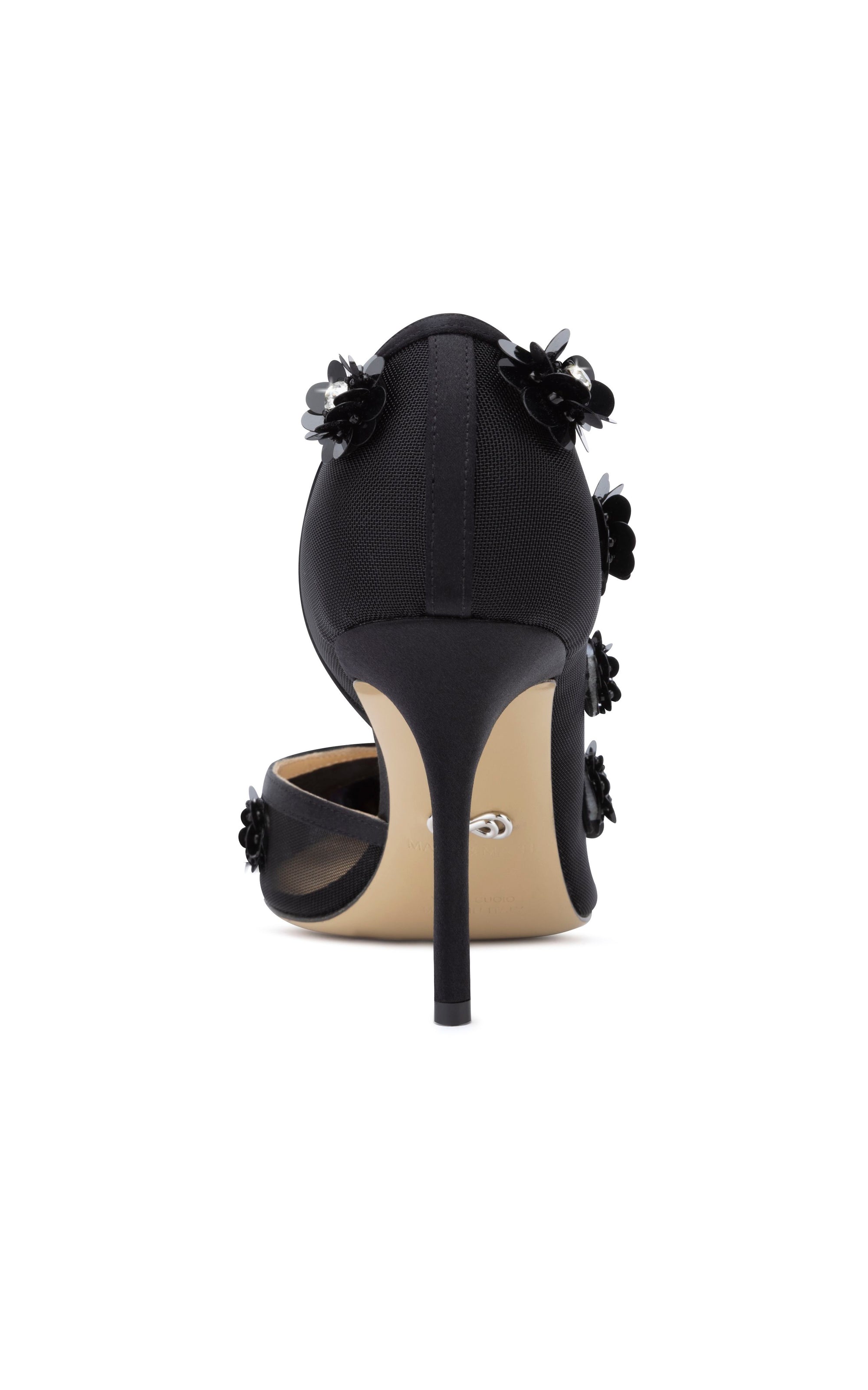 Flower 95 silk blend pumps - Black