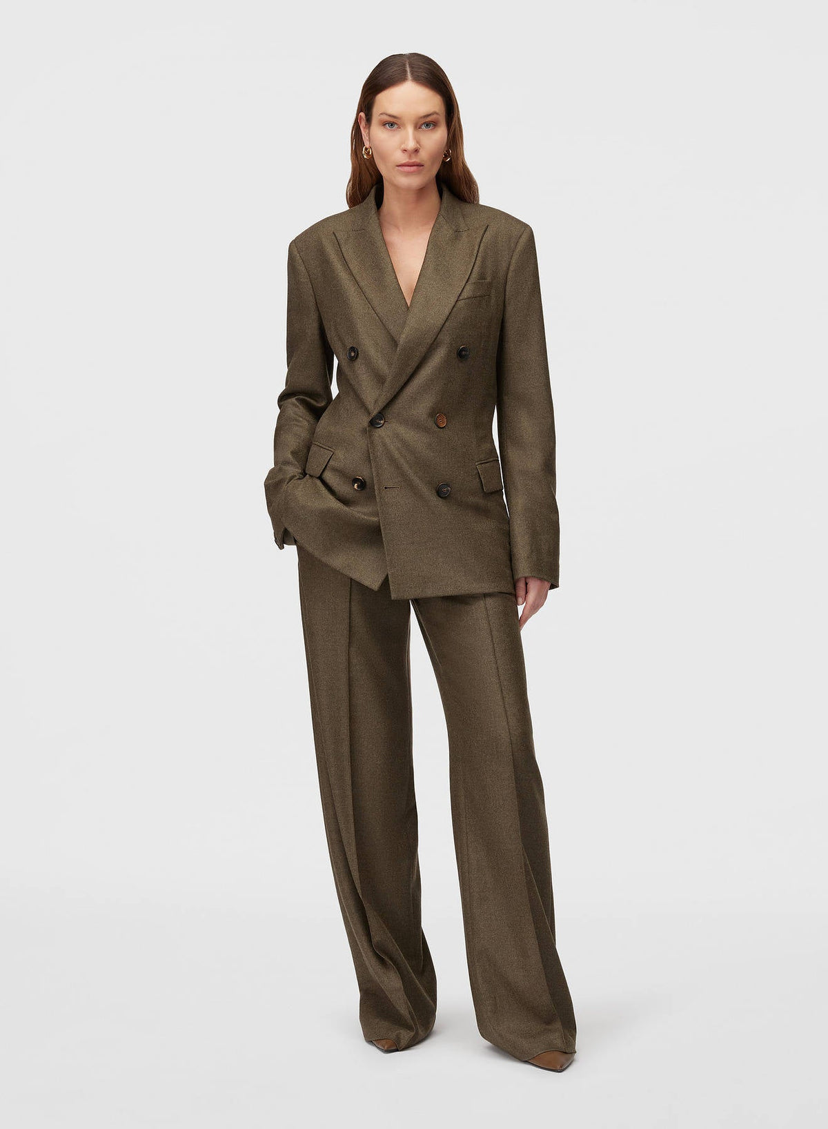 MILITARY GREEN TAILORING JACKET