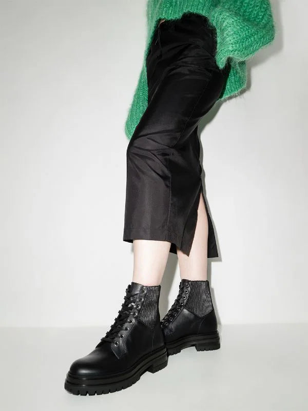 Bottines Martis en cuir lisse - Neutre