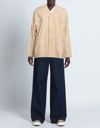 Jacket with contrasting seams - Beige