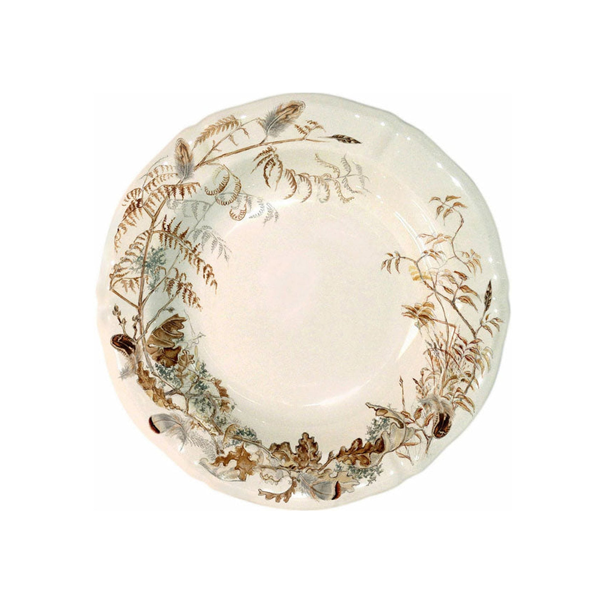 Set de 4 Assiettes creuses Sologne - Marron