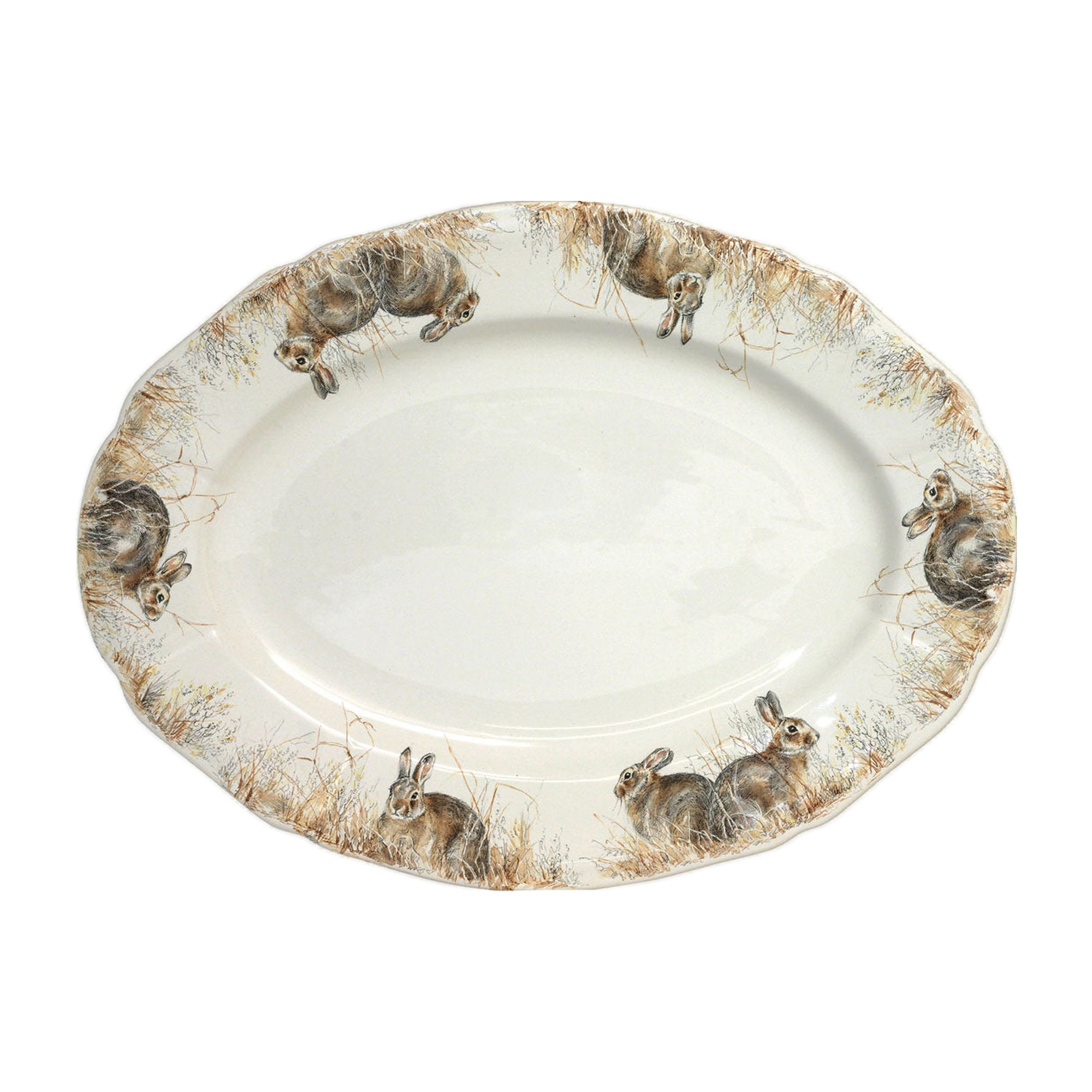 Plat ovale n°6 Sologne - Marron