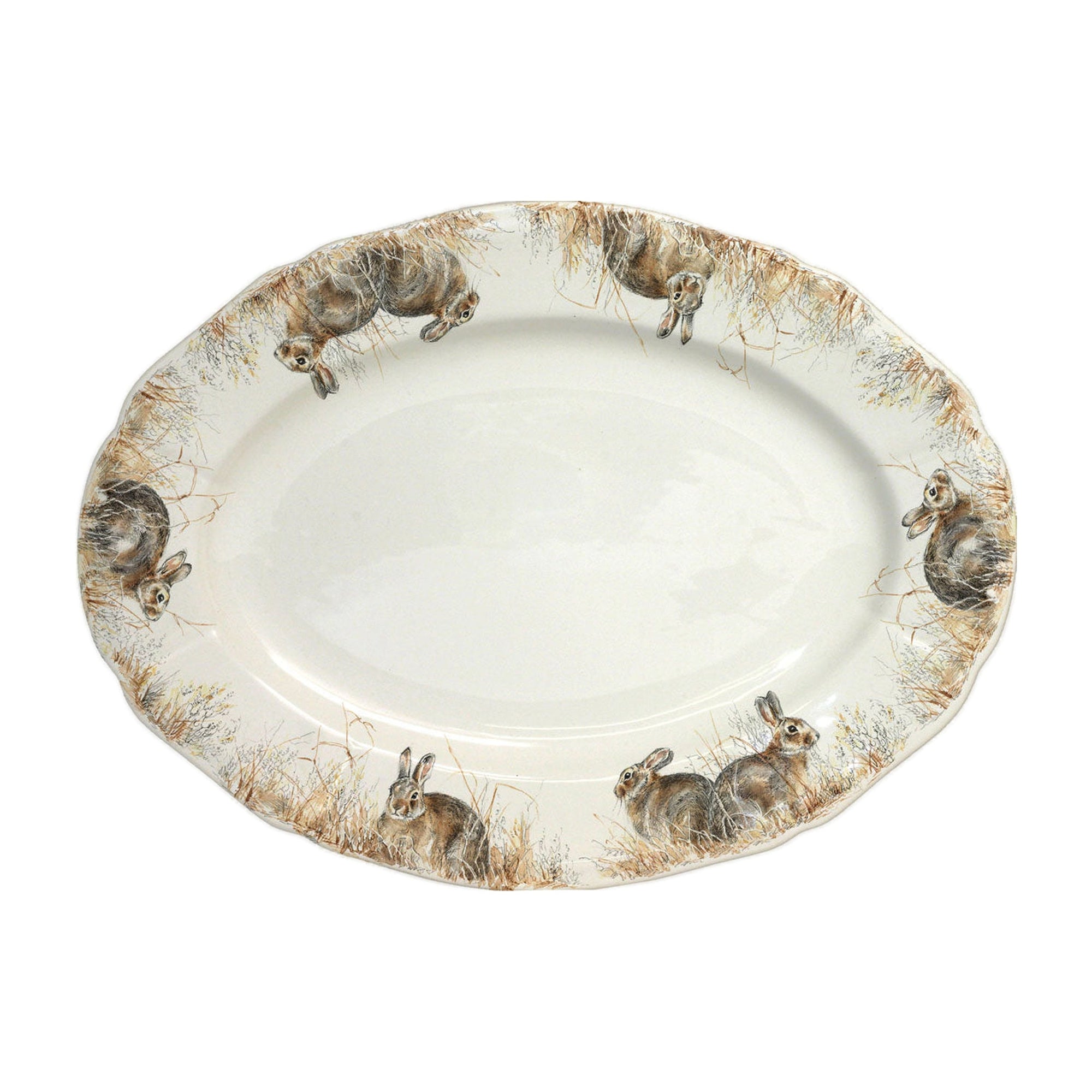 Plat ovale n°6 Sologne - Marron