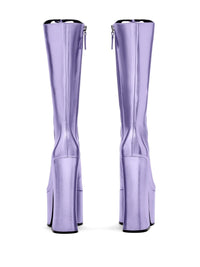 Bottes à plateforme Kiki 160 en cuir - Lilac