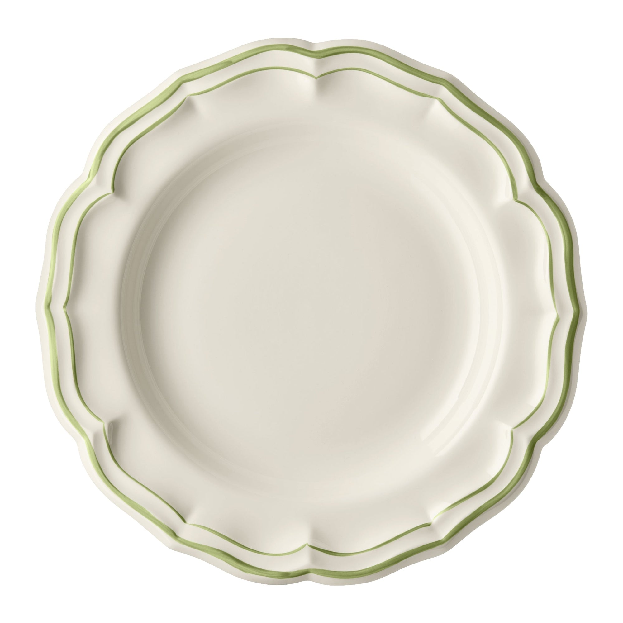 Plat creux n°6 Filet - Vert