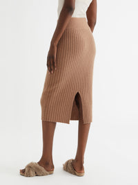 Ribbed Midi Skirt