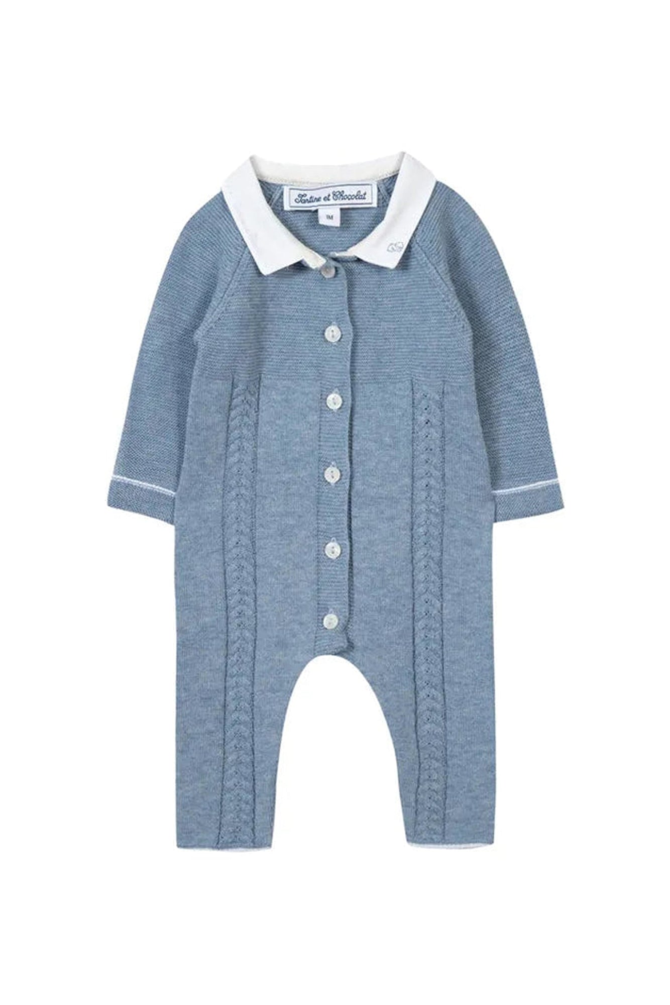 Combinaison longue Mon Premier Trousseau - Bleu Nuage