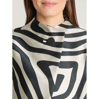 NOIR / IVOIRE VESTE COURTE